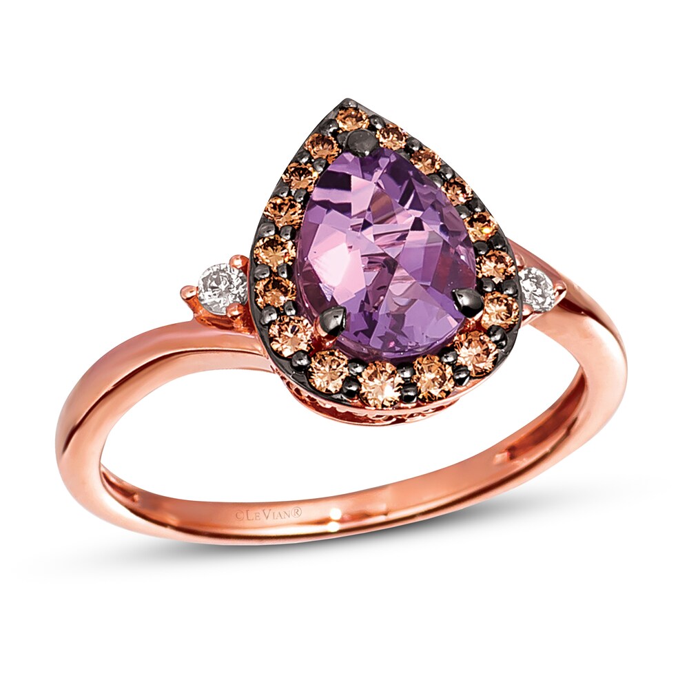 Le Vian Natural Amethyst Ring 1/4 ct tw Diamonds 14K Strawberry Gold pWv4IH2w Le Vian Natural Amethyst Ring 1/4 ct tw Diamonds 14K Strawberry Gold pWv4IH2w