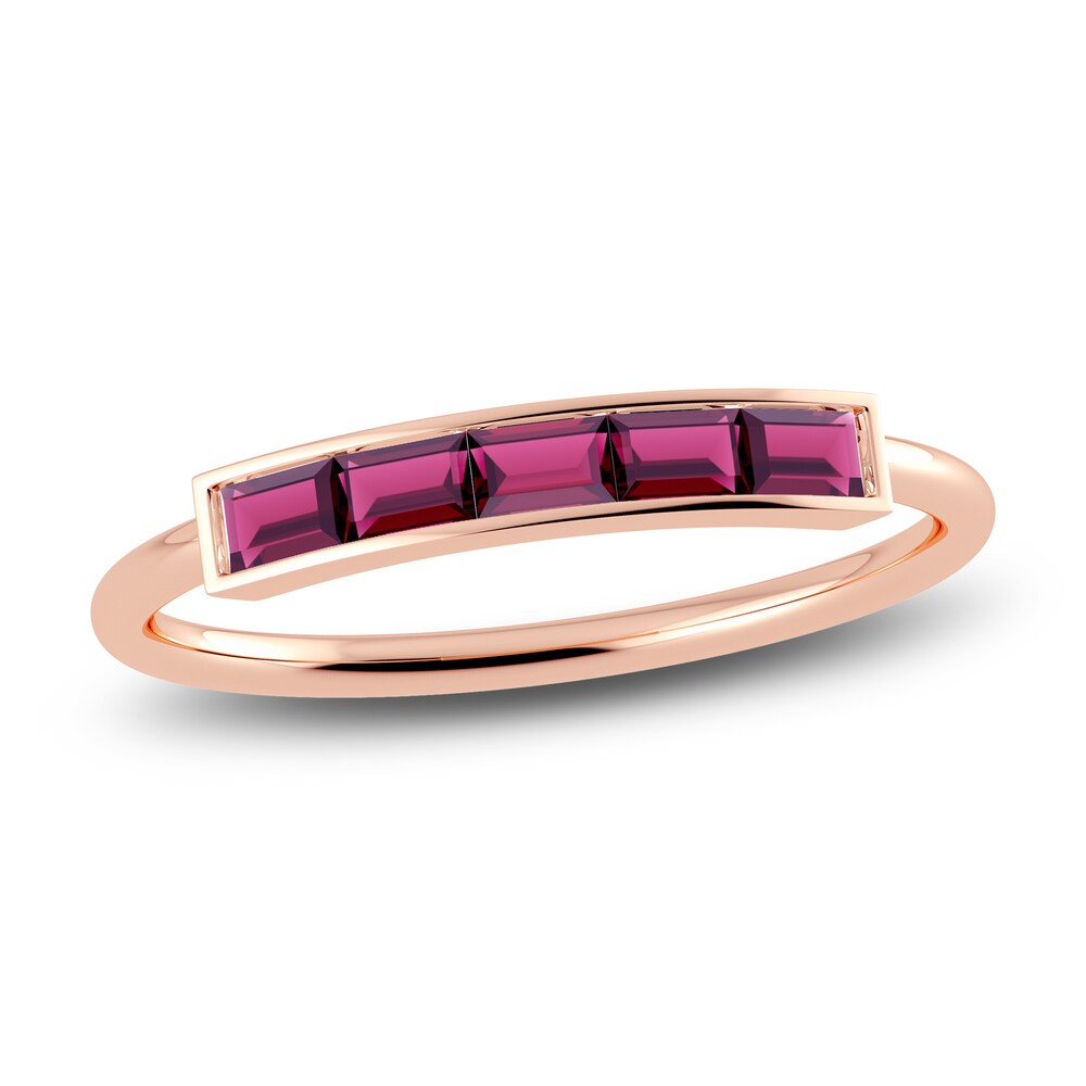 Juliette Maison Natural Rhodolite Garnet Baguette Bar Ring 10K Rose Gold pliIsf5C Juliette Maison Natural Rhodolite Garnet Baguette Bar Ring 10K Rose Gold pliIsf5C