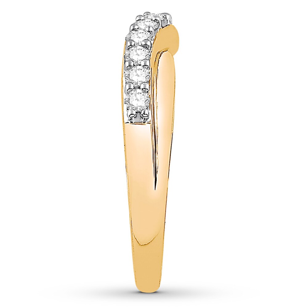 Diamond Contour Ring 1/2 carat tw Round 14K Yellow Gold pvoNcG3z Diamond Contour Ring 1/2 carat tw Round 14K Yellow Gold pvoNcG3z