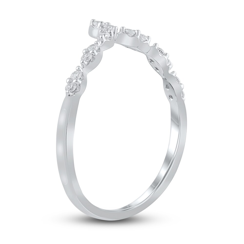 Diamond Contour Wedding Band 1/6 ct tw Round 10K White Gold pyuDOwVy Diamond Contour Wedding Band 1/6 ct tw Round 10K White Gold pyuDOwVy