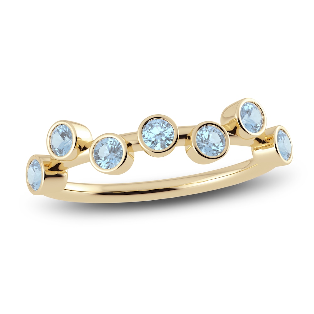 Juliette Maison Natural Aquamarine Ring 10K Yellow Gold q2T42Z4L Juliette Maison Natural Aquamarine Ring 10K Yellow Gold q2T42Z4L