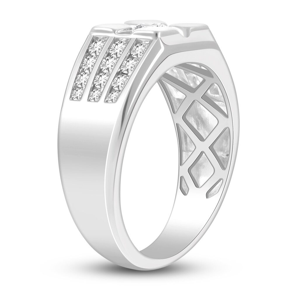 Men\'s Diamond Ring 1 ct tw Round 14K White Gold q3LSsRua Men\'s Diamond Ring 1 ct tw Round 14K White Gold q3LSsRua