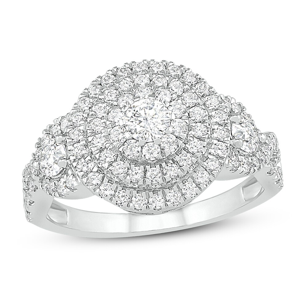 Diamond Ring 1 ct tw Round 14K White Gold qDBJWDWe Diamond Ring 1 ct tw Round 14K White Gold qDBJWDWe