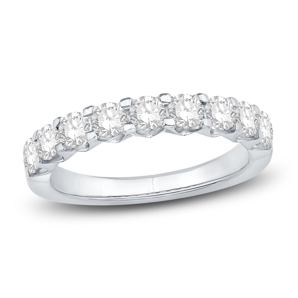 Diamond Anniversary Band 1 ct tw Round 18K White Gold qTS44KRT Diamond Anniversary Band 1 ct tw Round 18K White Gold qTS44KRT