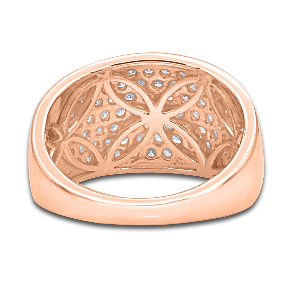 Diamond Pave Anniversary Band 1 ct tw Round 14K Rose Gold qa0h34YH Diamond Pave Anniversary Band 1 ct tw Round 14K Rose Gold qa0h34YH