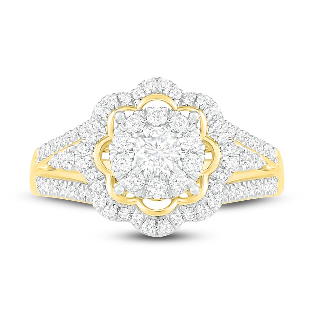 Diamond Ring 5/8 ct tw Round 14K Yellow Gold qb0CNY7N Diamond Ring 5/8 ct tw Round 14K Yellow Gold qb0CNY7N