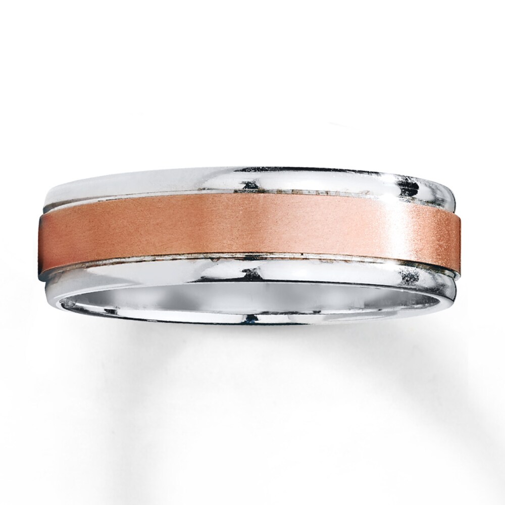 Wedding Band 10K Two-Tone Gold 6mm qsONN9hl Wedding Band 10K Two-Tone Gold 6mm qsONN9hl