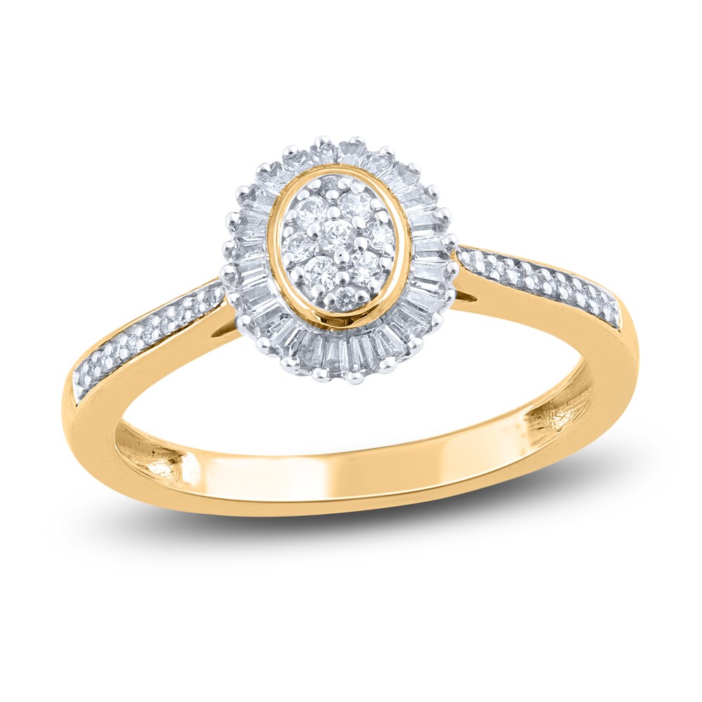 Diamond Promise Ring 1/4 ct tw Baguette/Round 14K Yellow Gold r1PyUSe1 Diamond Promise Ring 1/4 ct tw Baguette/Round 14K Yellow Gold r1PyUSe1