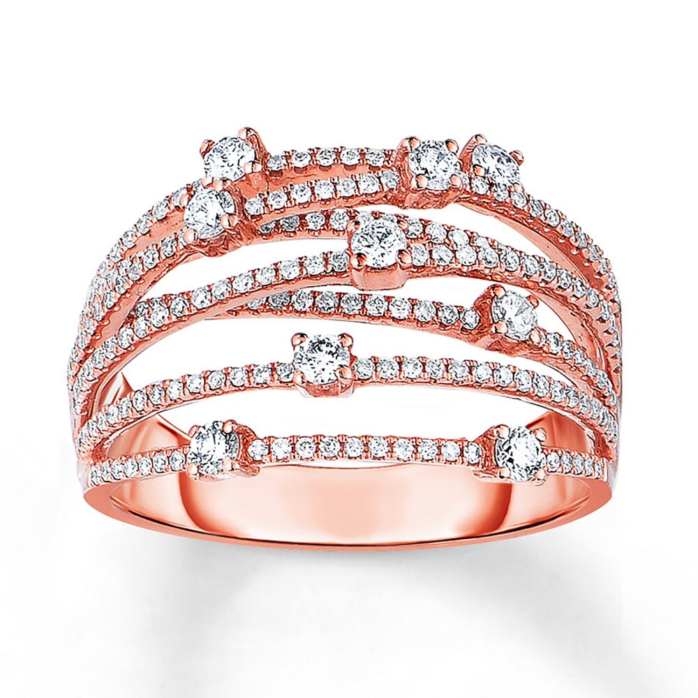 Diamond Ring 3/4 ct tw Round 14K Rose Gold rAgFGTdq Diamond Ring 3/4 ct tw Round 14K Rose Gold rAgFGTdq