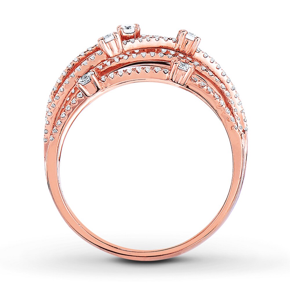 Diamond Ring 3/4 ct tw Round 14K Rose Gold rAgFGTdq Diamond Ring 3/4 ct tw Round 14K Rose Gold rAgFGTdq