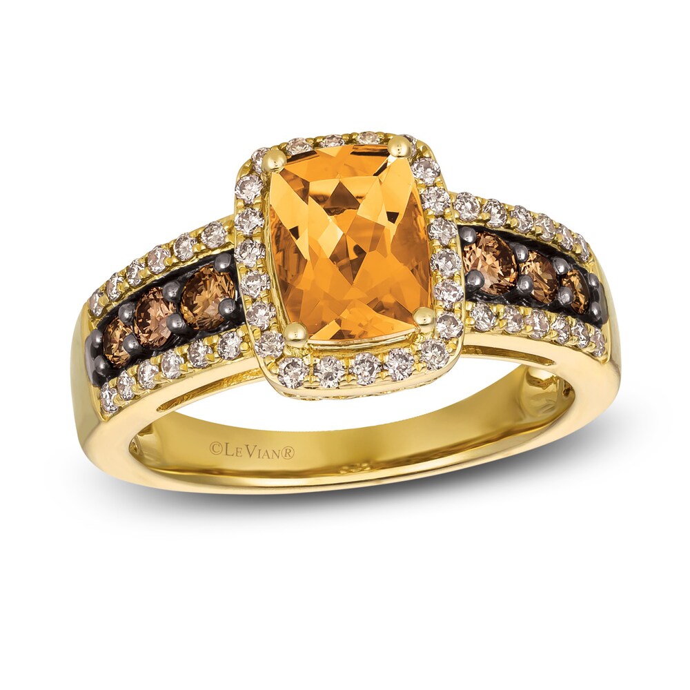 Le Vian Natural Citrine Ring 5/8 ct tw Diamonds 14K Honey Gold rS7PVWpc Le Vian Natural Citrine Ring 5/8 ct tw Diamonds 14K Honey Gold rS7PVWpc