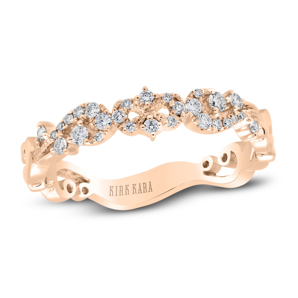 Kirk Kara Artisan Diamond Wedding Band 1/6 ct tw Round 14K Rose Gold rUXnWwhr Kirk Kara Artisan Diamond Wedding Band 1/6 ct tw Round 14K Rose Gold rUXnWwhr