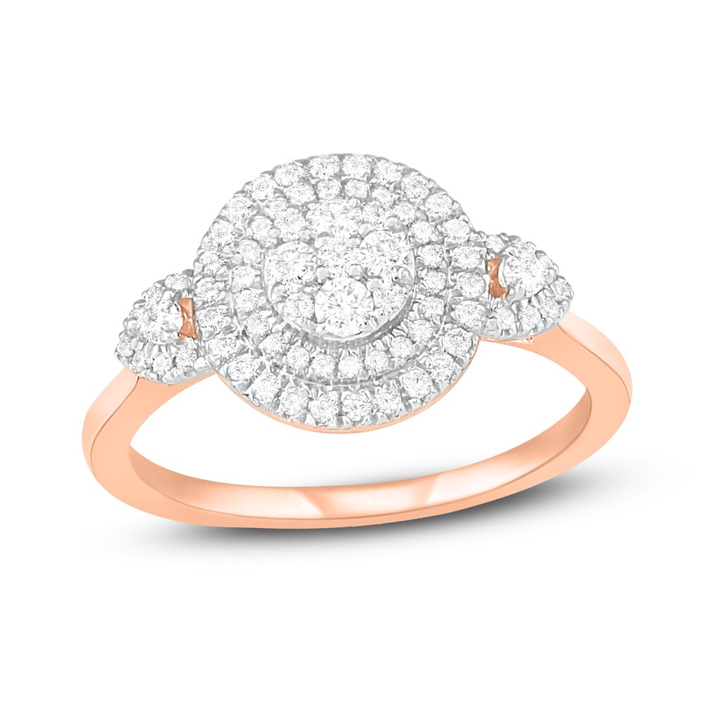 Diamond Ring 1/2 ct tw Round 14K Rose Gold rX0LWd5G Diamond Ring 1/2 ct tw Round 14K Rose Gold rX0LWd5G