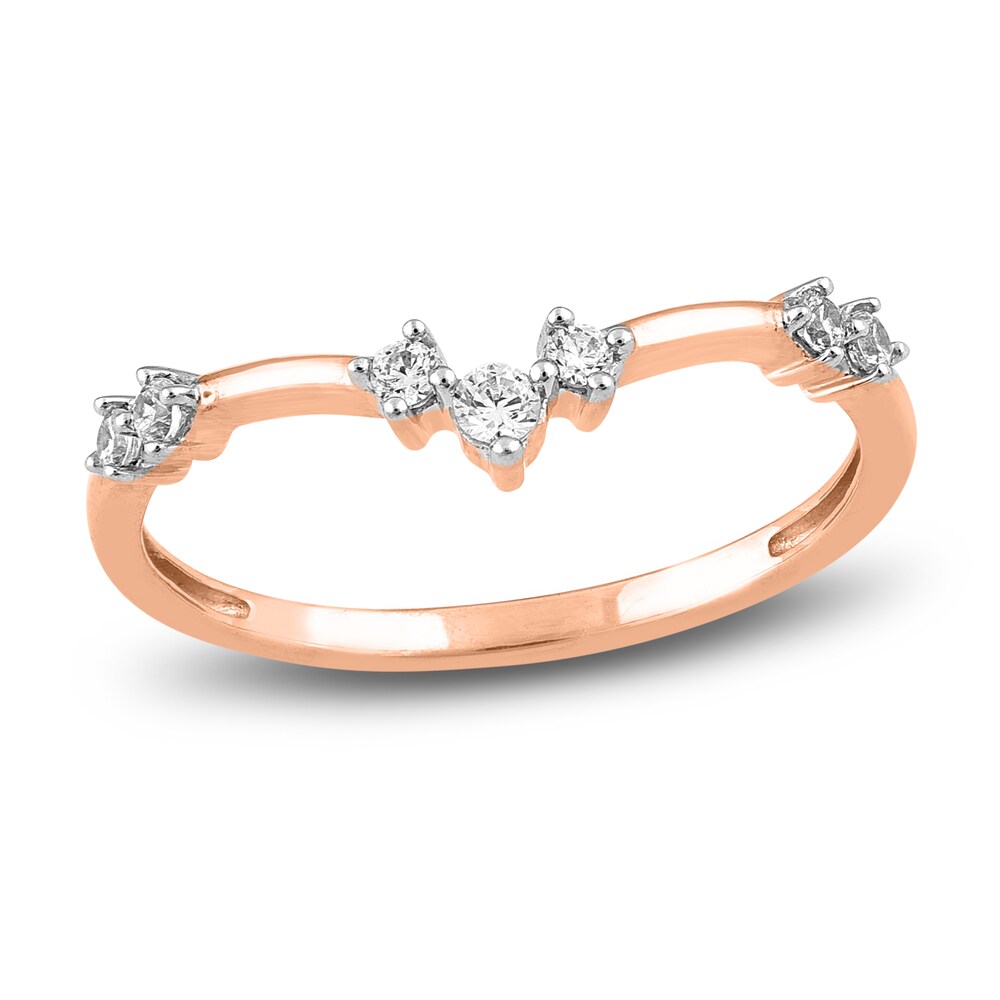 Diamond Stackable Anniversary Band 1/6 ct tw Round 14K Rose Gold rcsWTiWZ Diamond Stackable Anniversary Band 1/6 ct tw Round 14K Rose Gold rcsWTiWZ