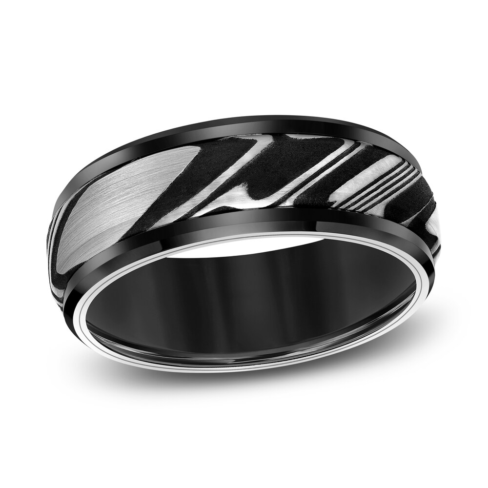 Men's Damascus Wedding Band Tungsten/Damascus Steel 8.0mm riUN7A5n Men's Damascus Wedding Band Tungsten/Damascus Steel 8.0mm riUN7A5n