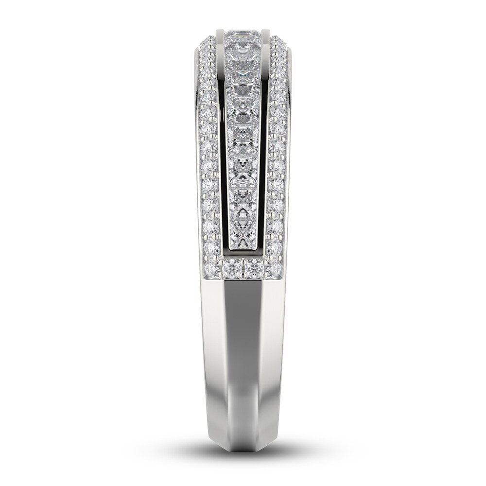 Michael M Diamond Wedding Band 1 ct tw Round 18K White Gold rvOiRHME