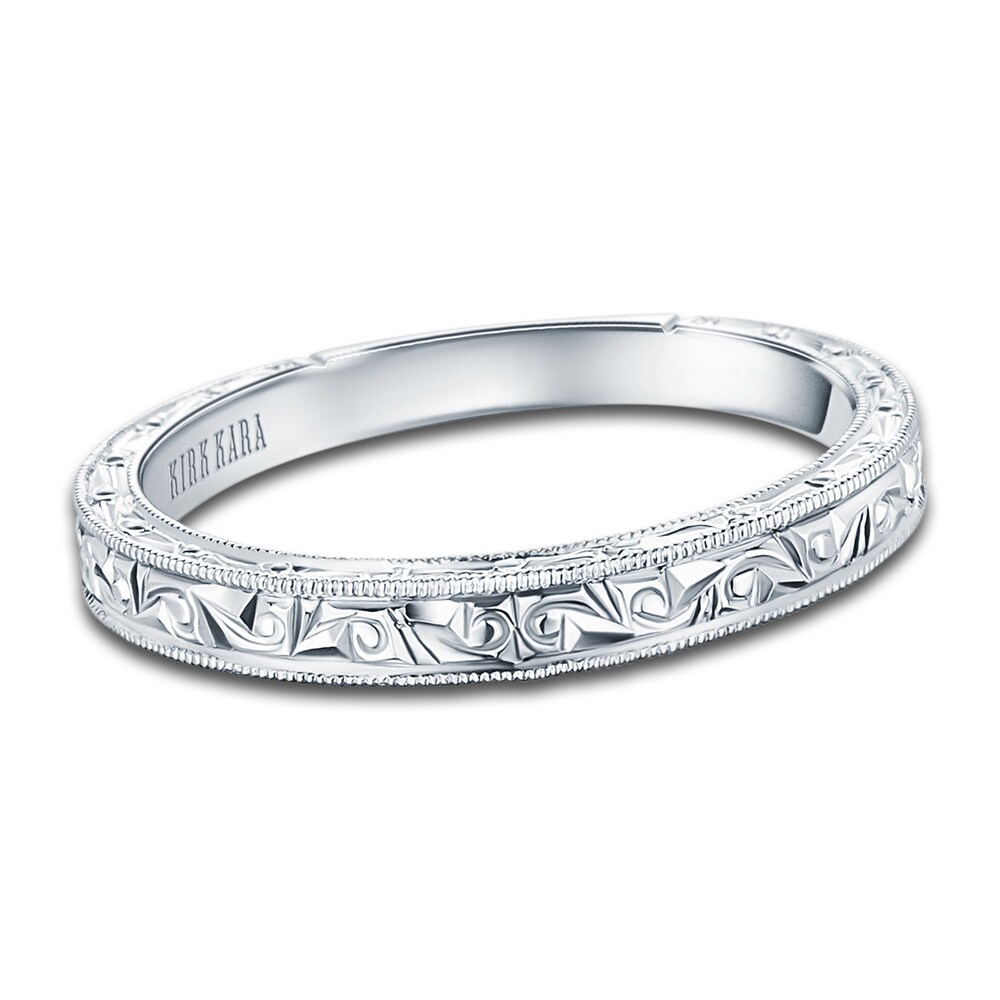 Kirk Kara Engraved Wedding Band Platinum s2BQi7SW Kirk Kara Engraved Wedding Band Platinum s2BQi7SW