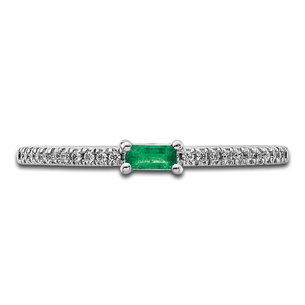 Natural Emerald Wedding Band 1/15 ct tw Round 14K White Gold s2aLwmir Natural Emerald Wedding Band 1/15 ct tw Round 14K White Gold s2aLwmir