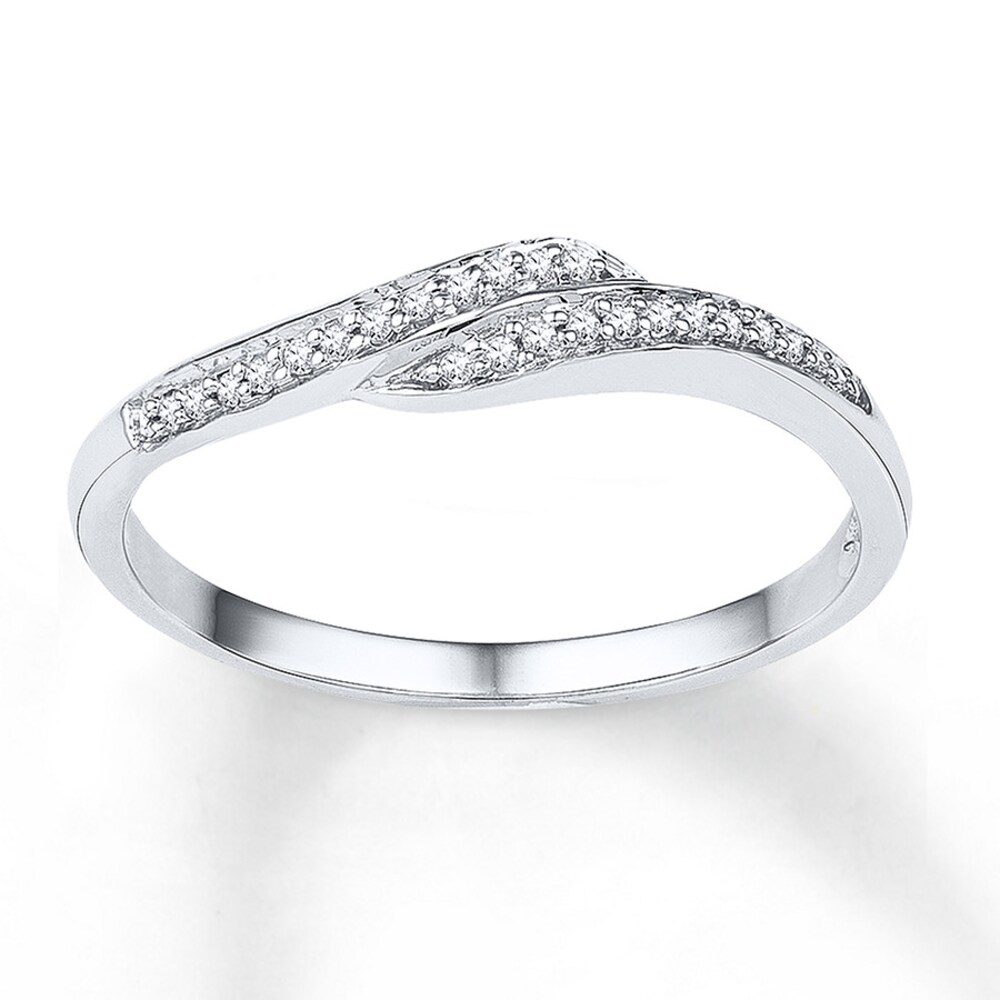 Diamond Ring 1/10 ct tw Round-cut 10K White Gold s5iHqh37 Diamond Ring 1/10 ct tw Round-cut 10K White Gold s5iHqh37