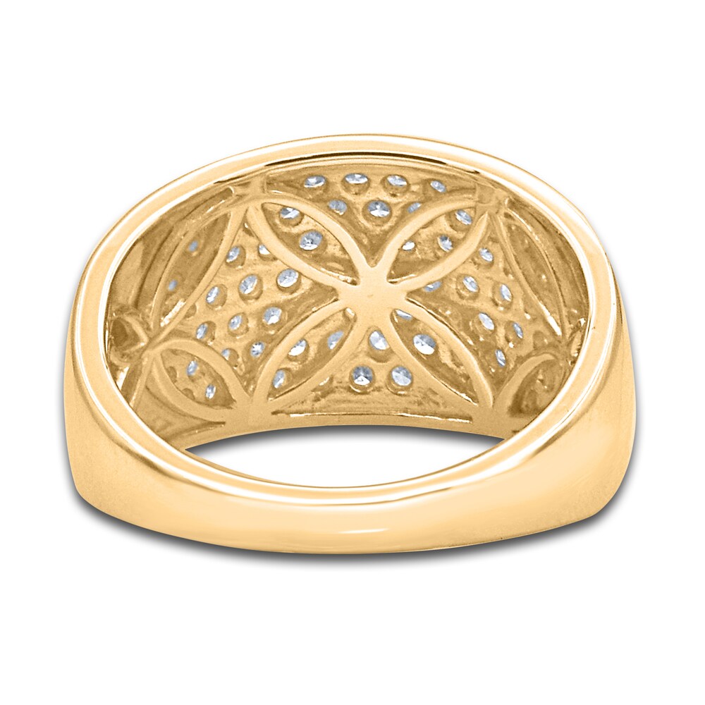 Diamond Pave Anniversary Band 1 ct tw Round 14K Yellow Gold s6Wp5Hdr Diamond Pave Anniversary Band 1 ct tw Round 14K Yellow Gold s6Wp5Hdr