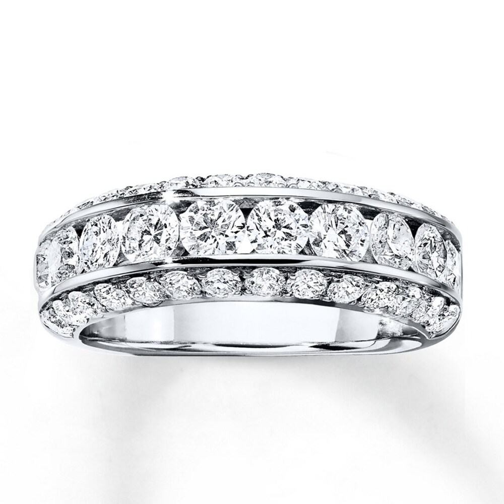 Diamond Anniversary Band 2 ct tw Round Ideal-cut 18K White Gold sA7w3LGB Diamond Anniversary Band 2 ct tw Round Ideal-cut 18K White Gold sA7w3LGB