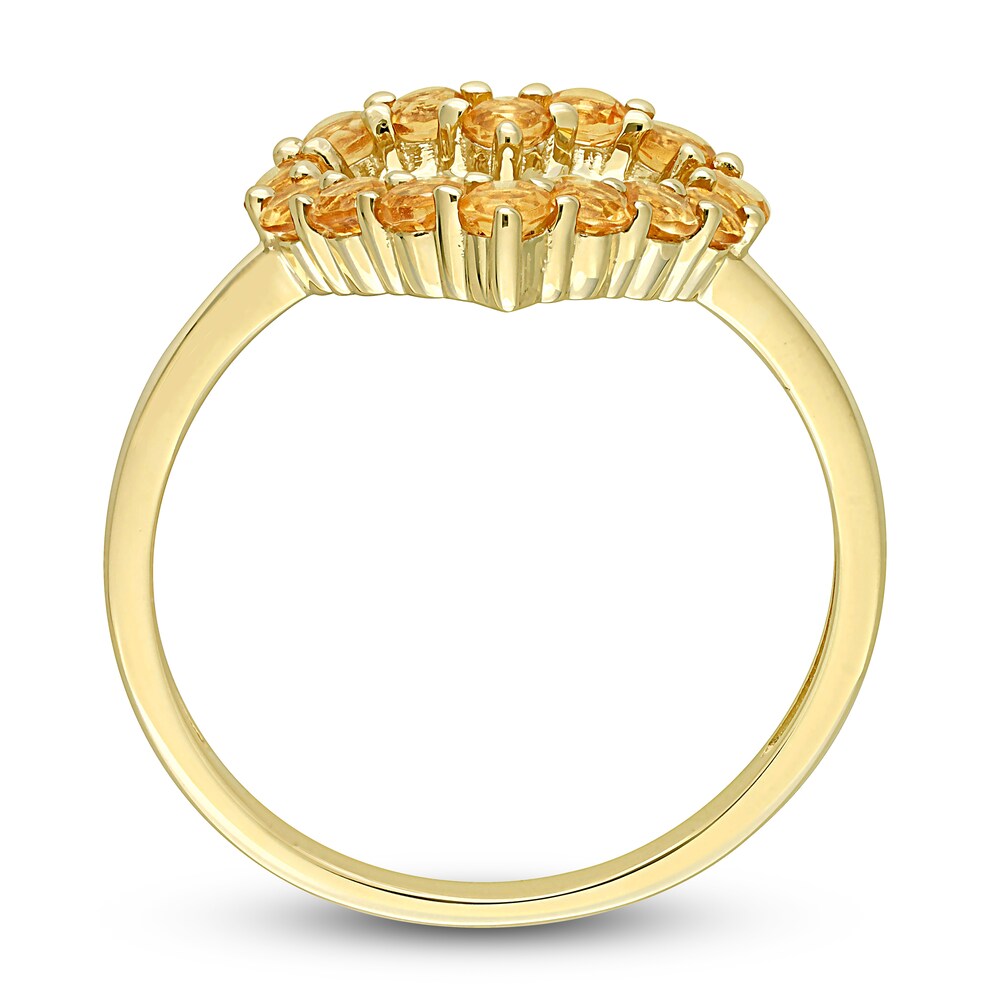 Natural Citrine Heart Ring 10K Yellow Gold sE10zgNi Natural Citrine Heart Ring 10K Yellow Gold sE10zgNi