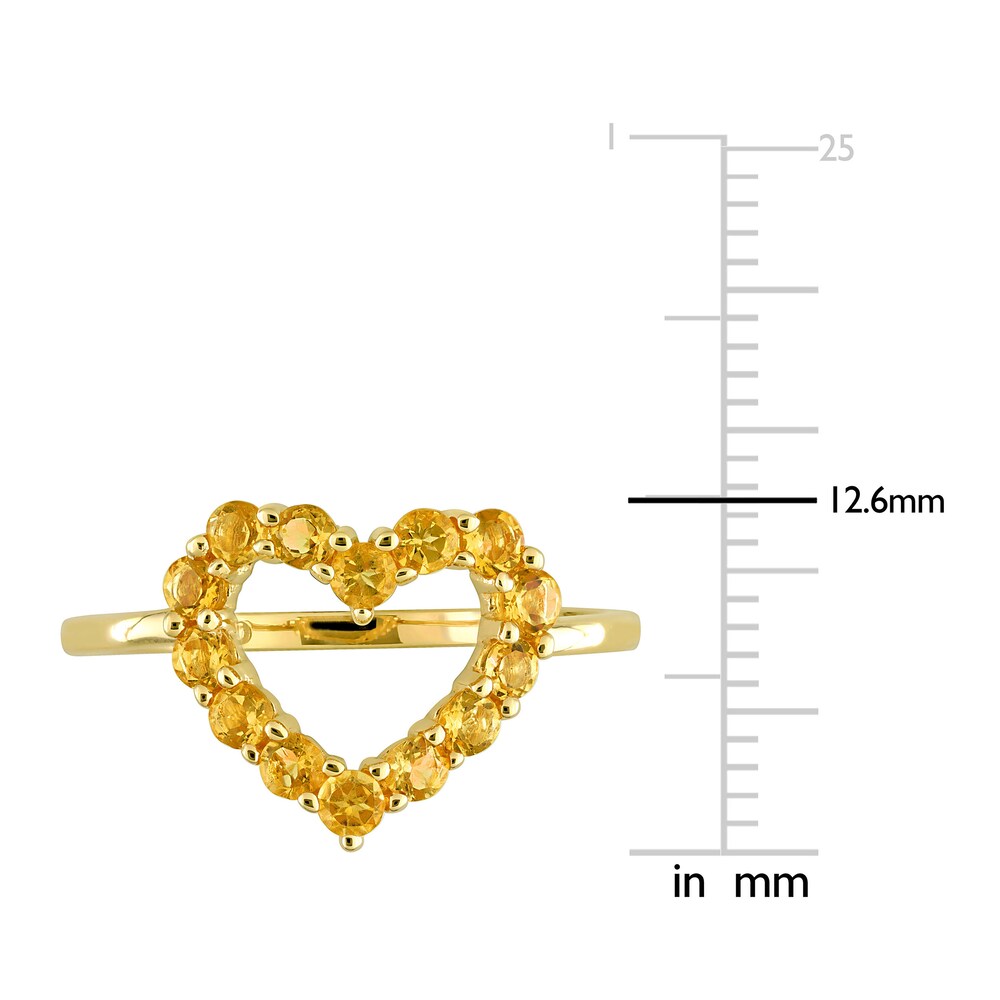 Natural Citrine Heart Ring 10K Yellow Gold sE10zgNi Natural Citrine Heart Ring 10K Yellow Gold sE10zgNi