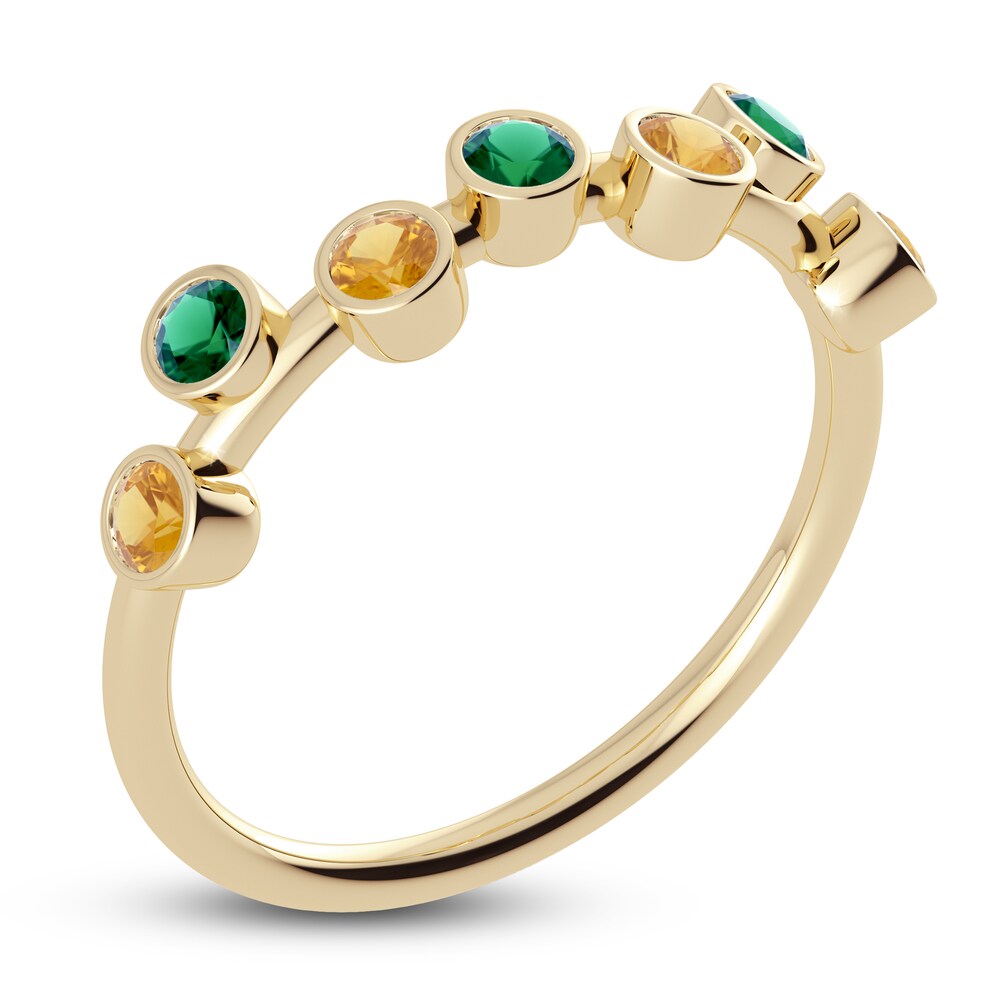 Juliette Maison Natural Citrine & Natural Emerald Ring 10K Yellow Gold sPQWKqP3 Juliette Maison Natural Citrine & Natural Emerald Ring 10K Yellow Gold sPQWKqP3