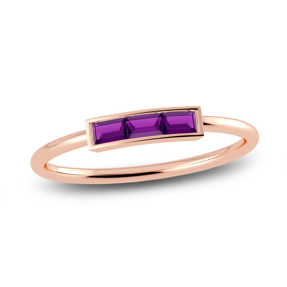 Juliette Maison Natural Amethyst Baguette Bar Ring 10K Rose Gold sYqkGS4e Juliette Maison Natural Amethyst Baguette Bar Ring 10K Rose Gold sYqkGS4e