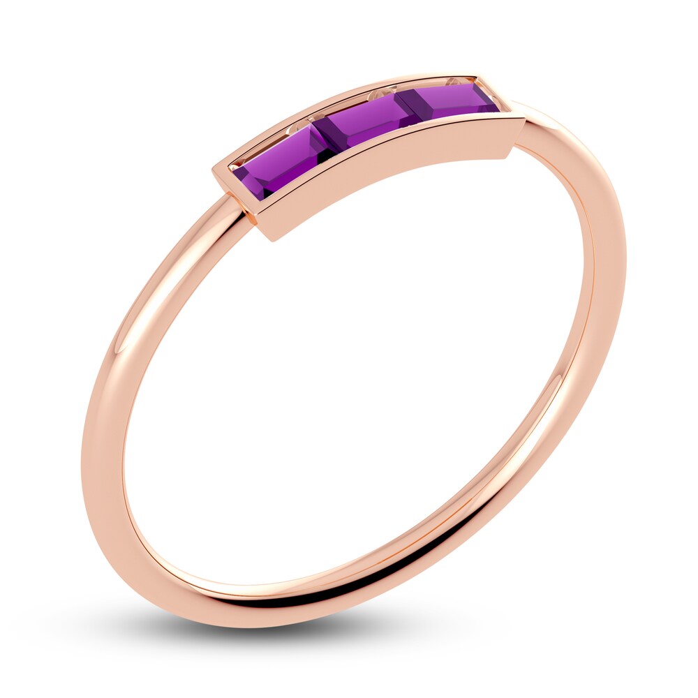 Juliette Maison Natural Amethyst Baguette Bar Ring 10K Rose Gold sYqkGS4e Juliette Maison Natural Amethyst Baguette Bar Ring 10K Rose Gold sYqkGS4e