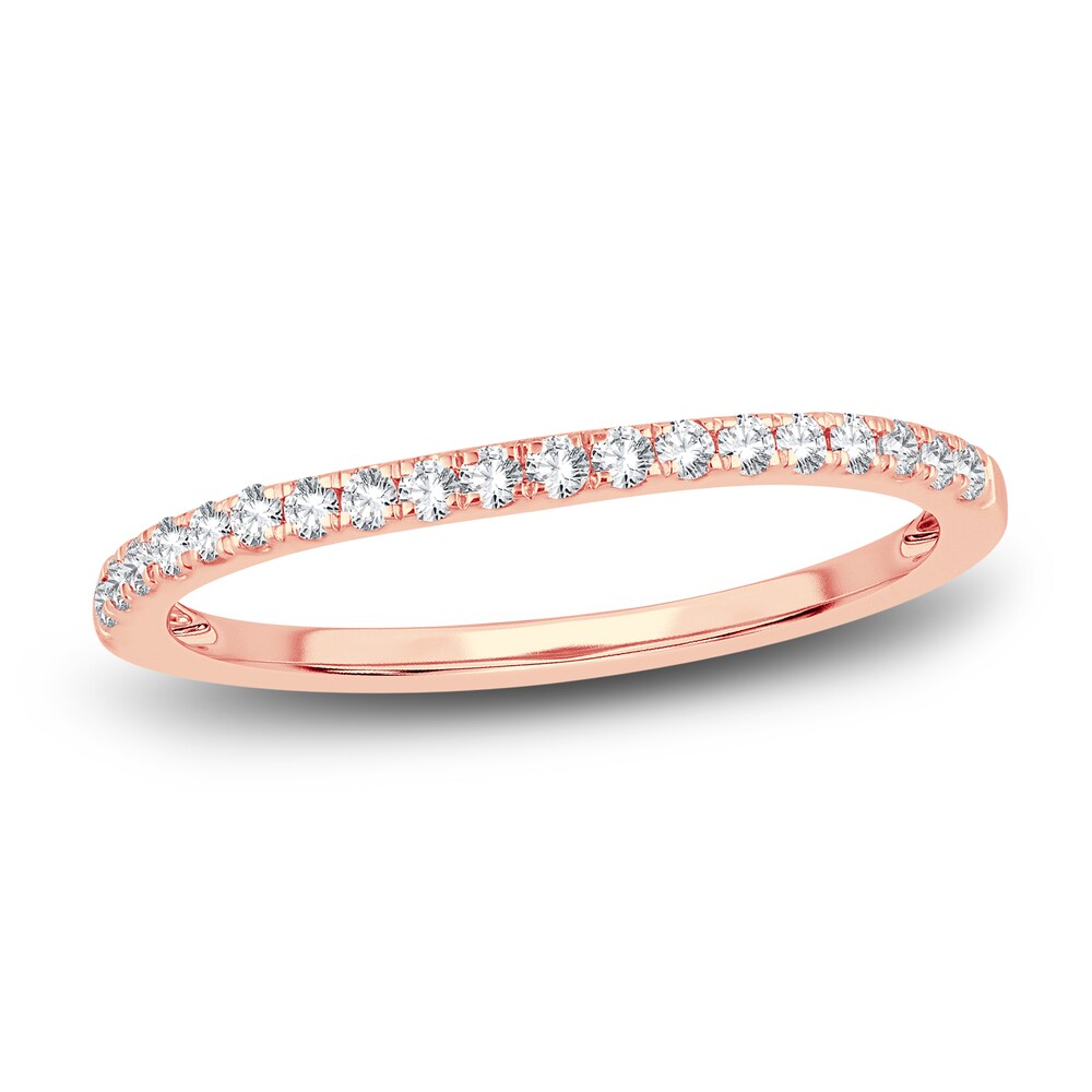 Diamond Wedding Band 1/4 ct tw Round 14K Rose Gold sccN9x3R Diamond Wedding Band 1/4 ct tw Round 14K Rose Gold sccN9x3R