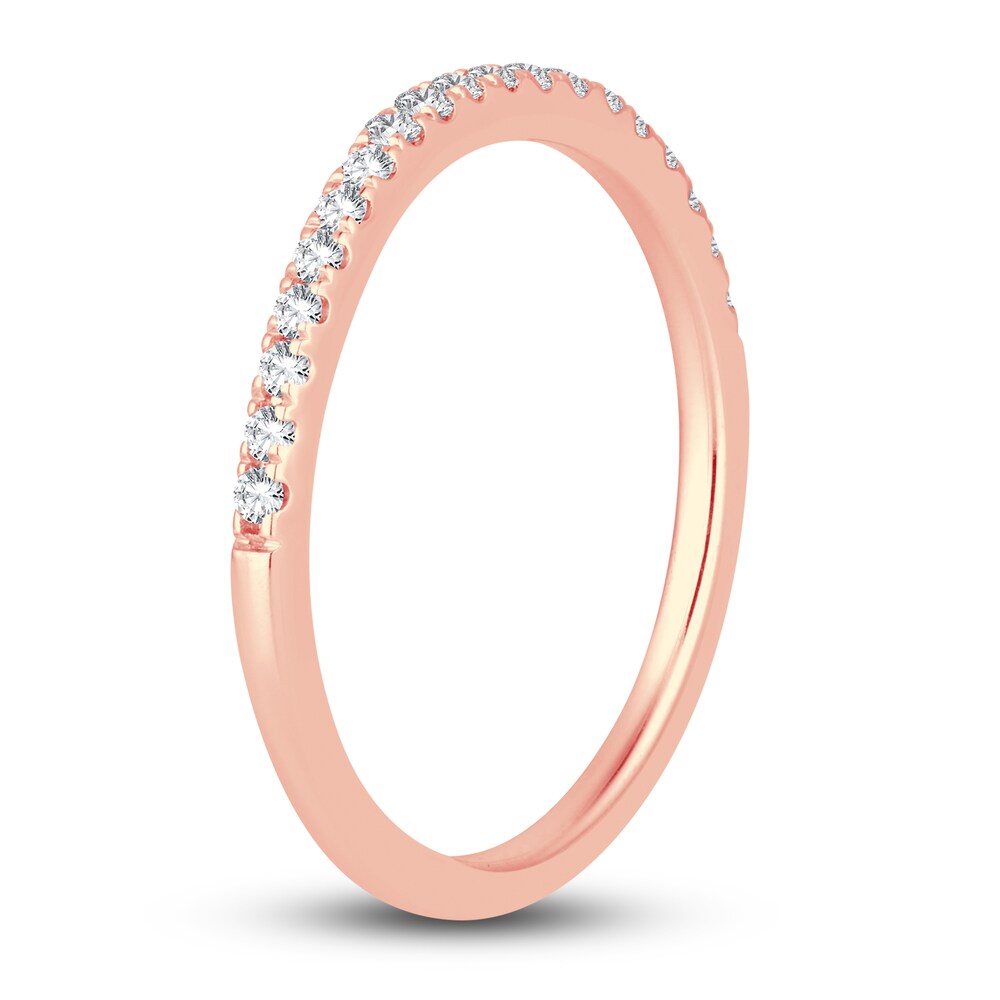 Diamond Wedding Band 1/4 ct tw Round 14K Rose Gold sccN9x3R Diamond Wedding Band 1/4 ct tw Round 14K Rose Gold sccN9x3R
