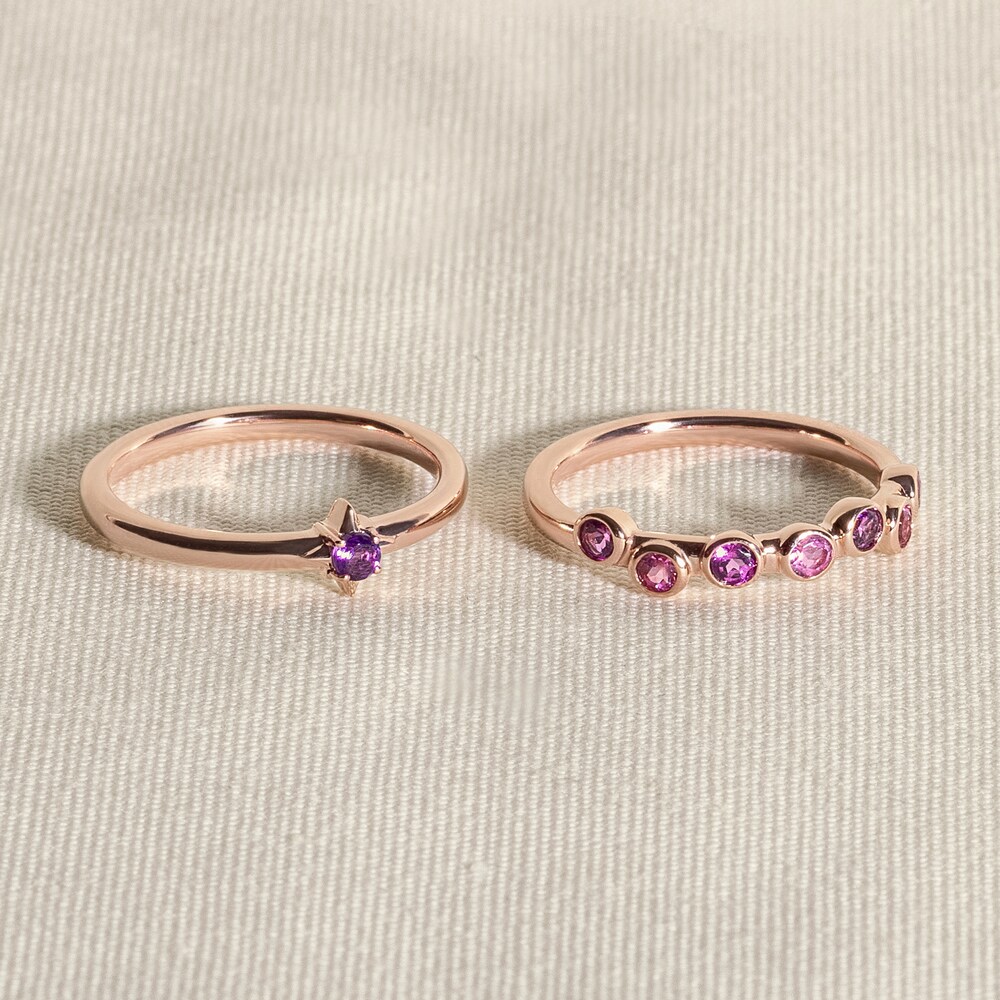 Juliette Maison Natural Citrine & Natural Rhodolite Garnet Ring 10K Yellow Gold sdSYSkRc