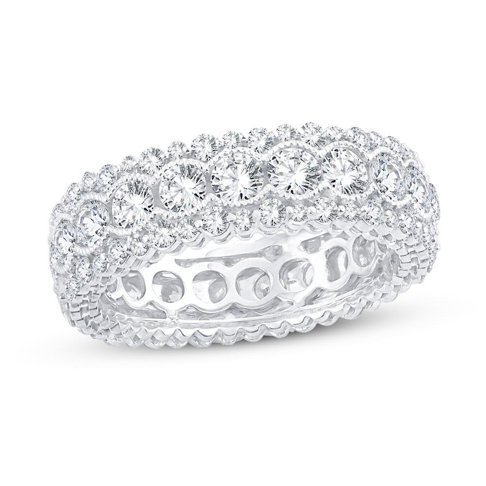 Diamond Eternity Band 3 ct tw Round 14K White Gold seg719Xv Diamond Eternity Band 3 ct tw Round 14K White Gold seg719Xv