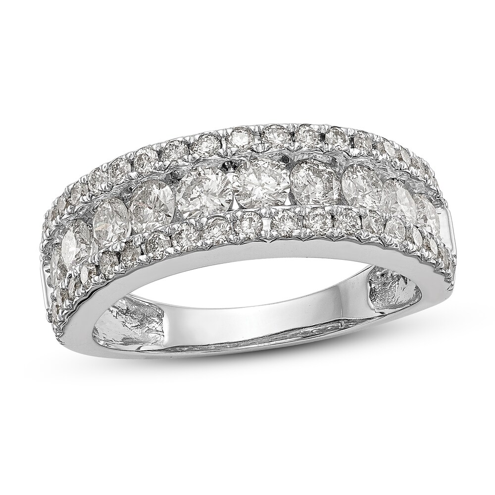 Diamond Band 1-1/2 ct tw Round 14K White Gold sgL2l7t6 Diamond Band 1-1/2 ct tw Round 14K White Gold sgL2l7t6