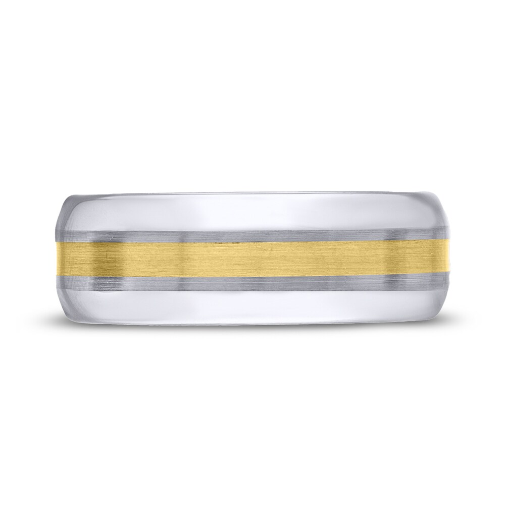 Ring Black Tungsten/10K Yellow Gold snAwx93F Ring Black Tungsten/10K Yellow Gold snAwx93F