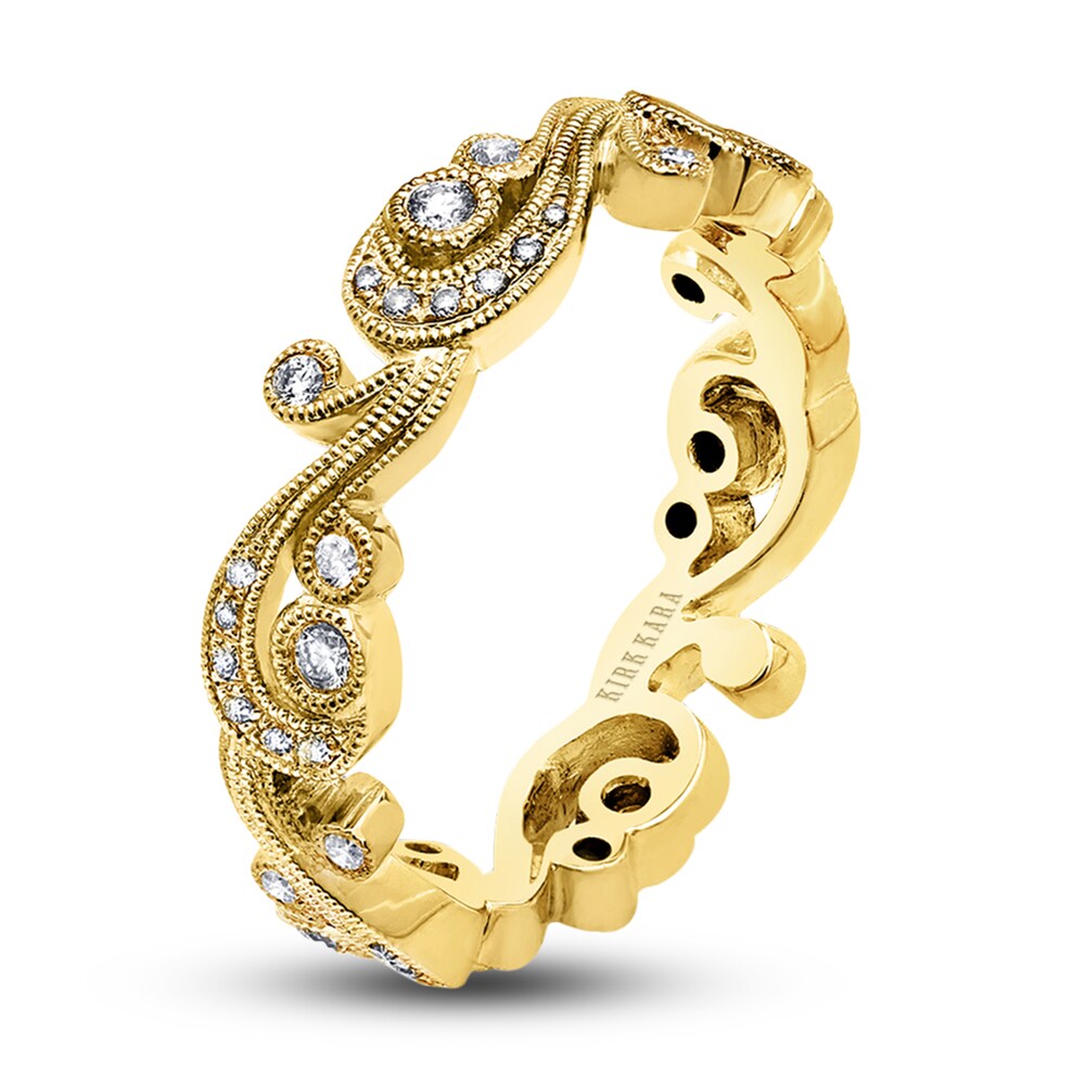Kirk Kara Diamond Milgrain Wedding Band 1/5 ct tw Round 14K Yellow Gold spC5tvE7 Kirk Kara Diamond Milgrain Wedding Band 1/5 ct tw Round 14K Yellow Gold spC5tvE7
