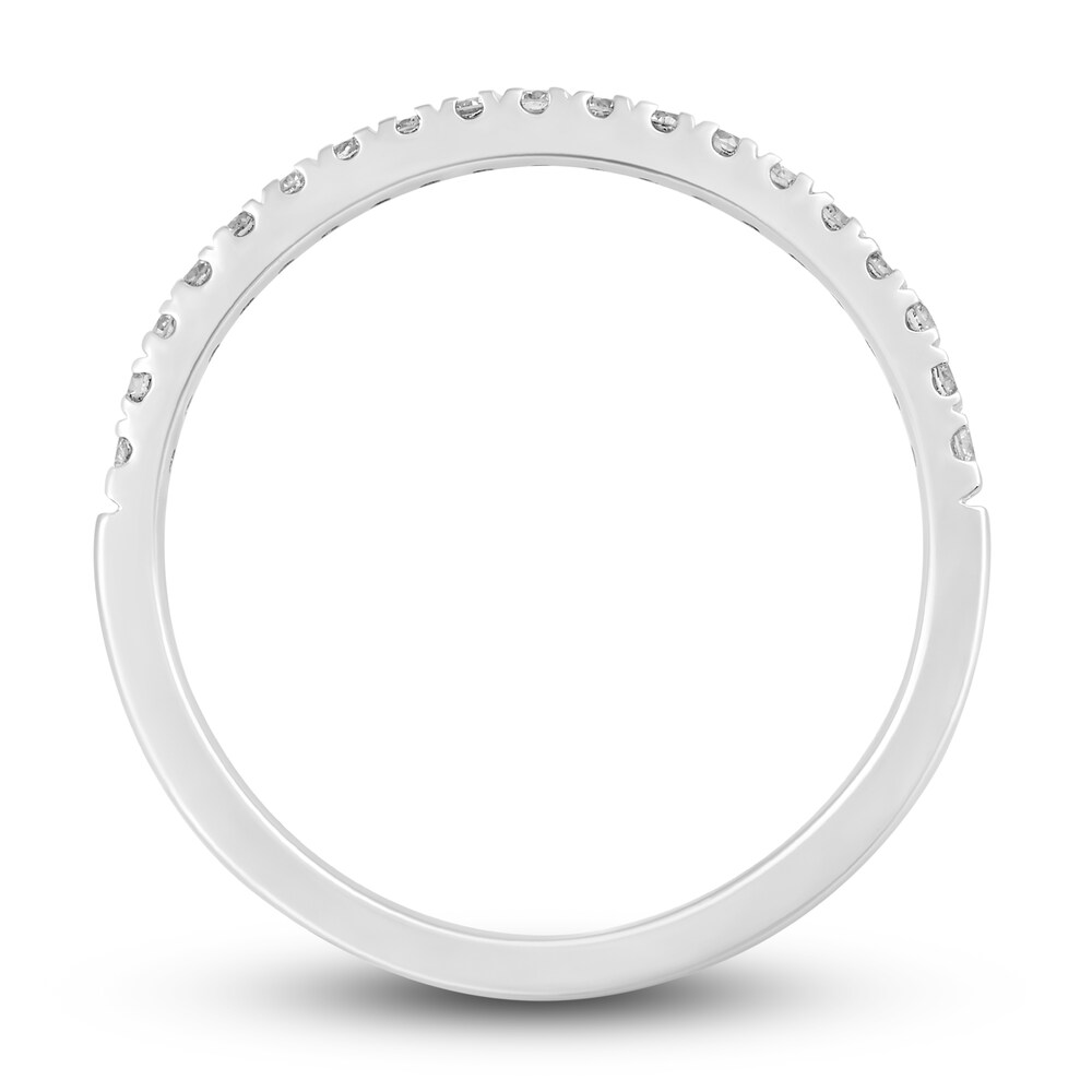 Diamond Wedding Band 1/4 ct tw Round 14K White Gold sqBDltFL Diamond Wedding Band 1/4 ct tw Round 14K White Gold sqBDltFL