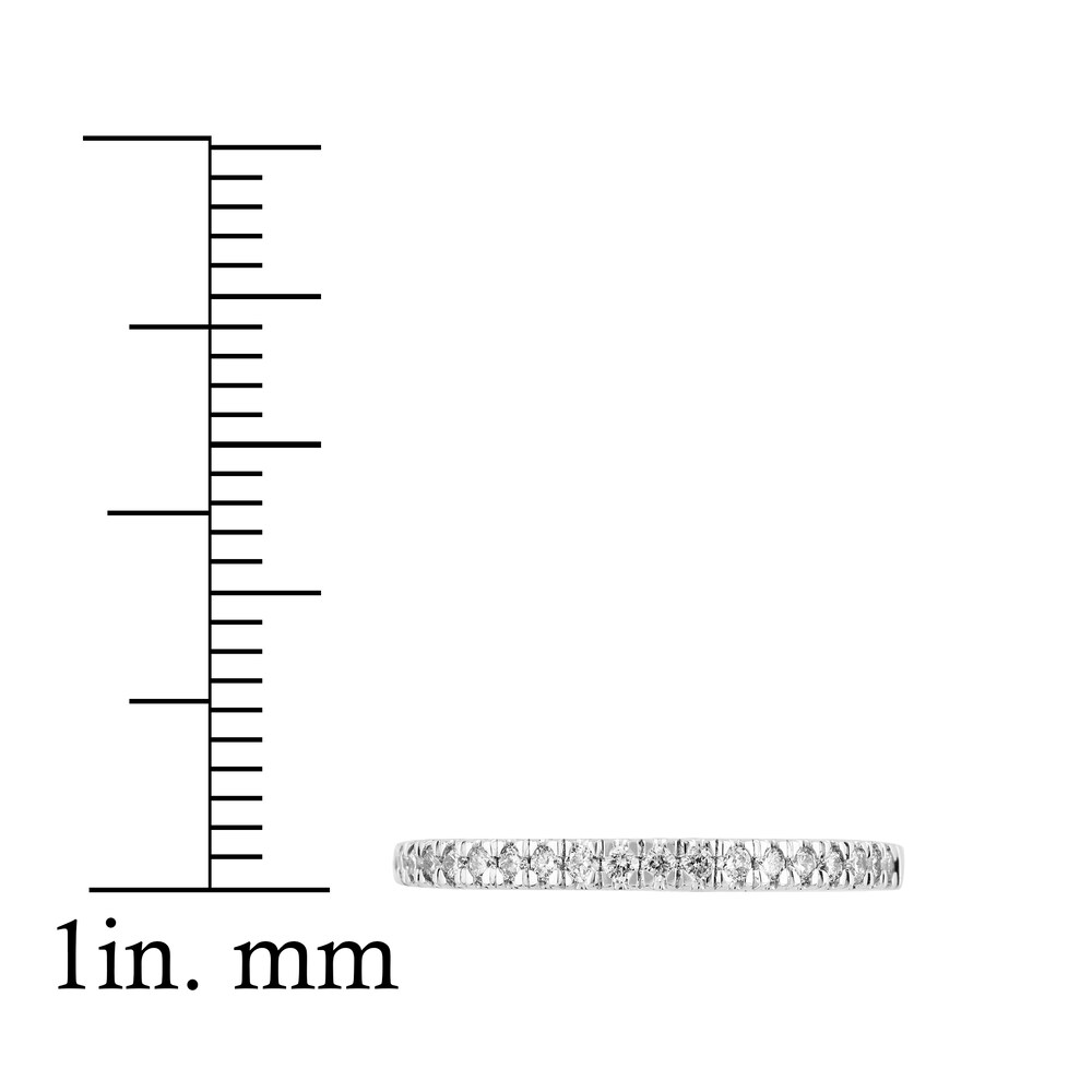 Diamond Wedding Band 1/4 ct tw Round 14K White Gold sqBDltFL Diamond Wedding Band 1/4 ct tw Round 14K White Gold sqBDltFL