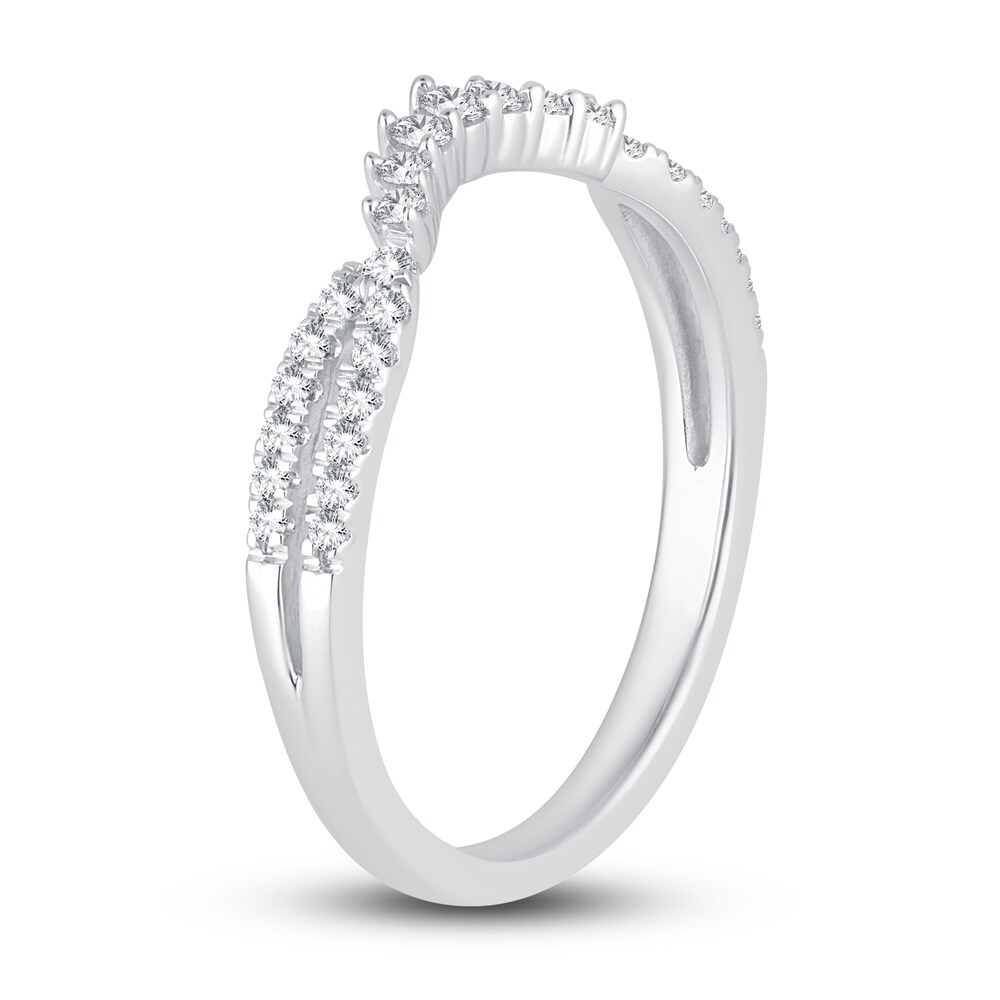 Diamond Contour Anniversary Band 1/5 ct tw Round 14K White Gold sqWvksYf Diamond Contour Anniversary Band 1/5 ct tw Round 14K White Gold sqWvksYf