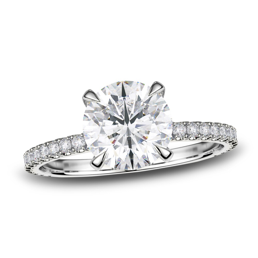 Michael M Diamond Engagement Ring Setting 1/3 ct tw Round 18K White Gold (Center diamond is sold separately) ss79ieBh Michael M Diamond Engagement Ring Setting 1/3 ct tw Round 18K White Gold (Center diamond is sold separately) ss79ieBh