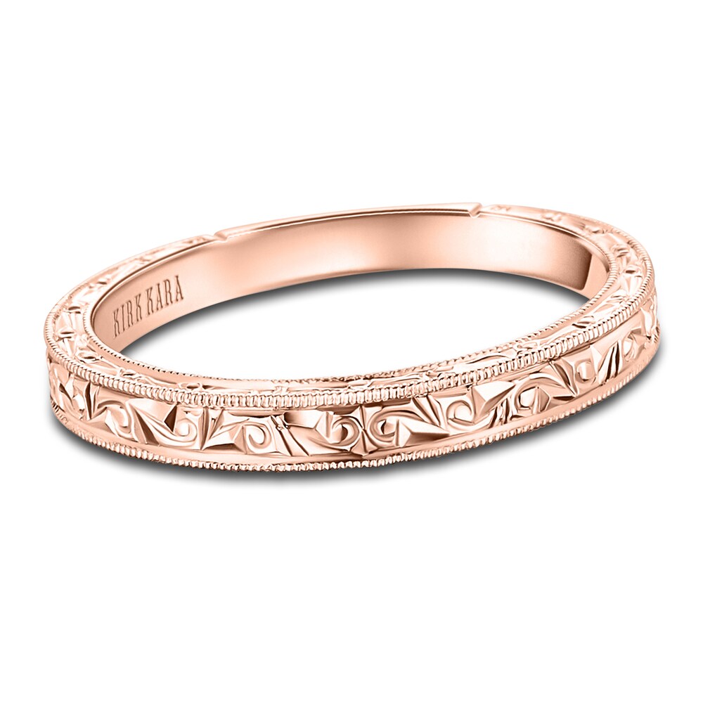 Kirk Kara Engraved Milgrain Wedding Band 14K Rose Gold t0ti9wgD Kirk Kara Engraved Milgrain Wedding Band 14K Rose Gold t0ti9wgD