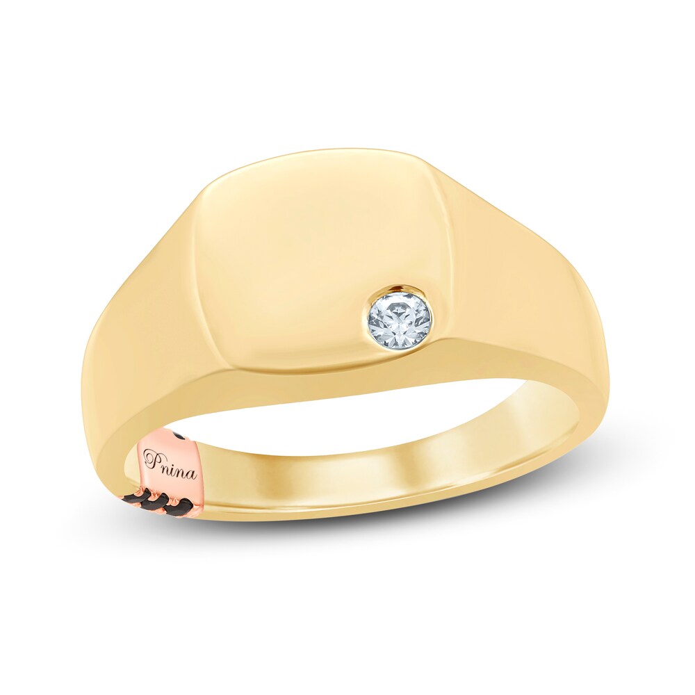 Pnina Tornai Devoted To You Men's Diamond Wedding Band 1/6 ct tw Round 14K Yellow Gold t8h5iiMs Pnina Tornai Devoted To You Men's Diamond Wedding Band 1/6 ct tw Round 14K Yellow Gold t8h5iiMs