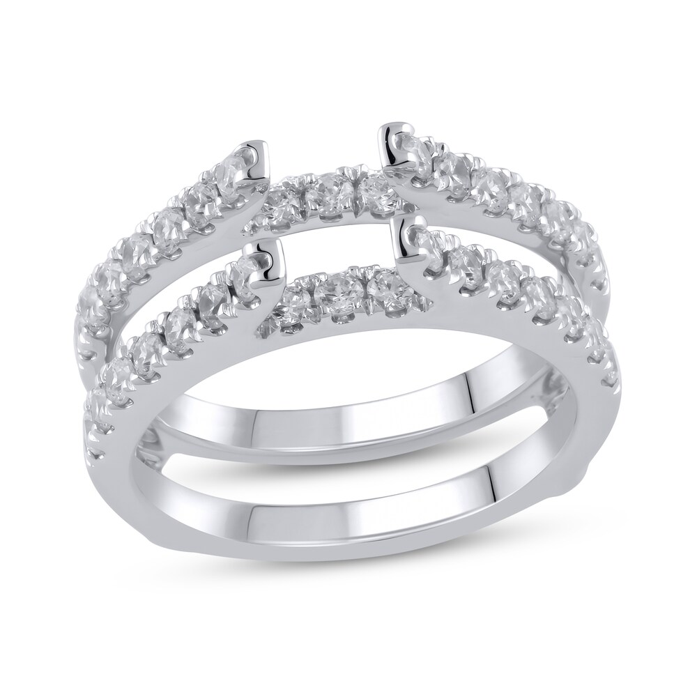 Diamond Enhancer Ring 1 ct tw Round 14K White Gold t9UrDOcx Diamond Enhancer Ring 1 ct tw Round 14K White Gold t9UrDOcx