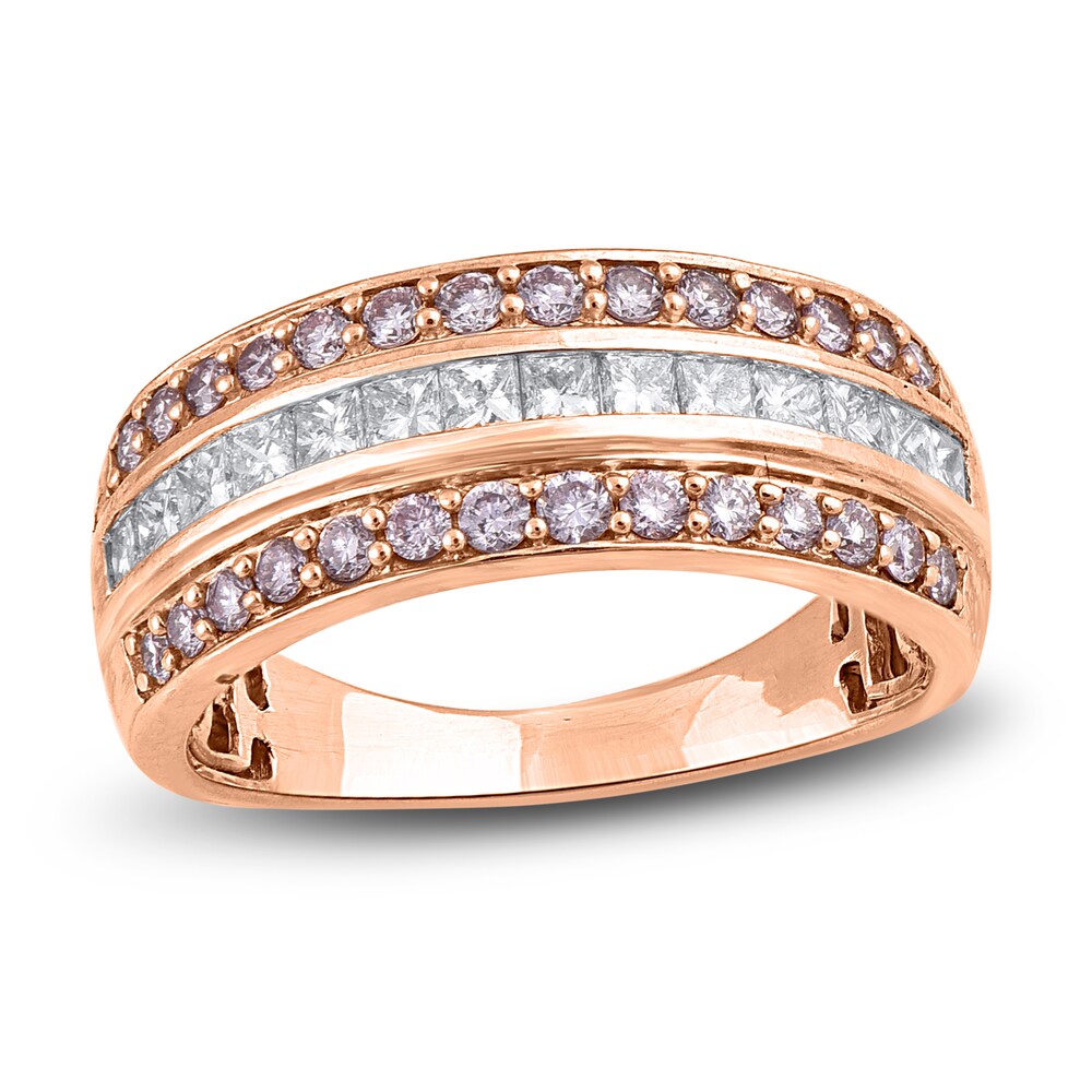 Diamond Anniversary Band 1 ct tw Round/Princess 14K Two-Tone Gold tAX9mTam Diamond Anniversary Band 1 ct tw Round/Princess 14K Two-Tone Gold tAX9mTam