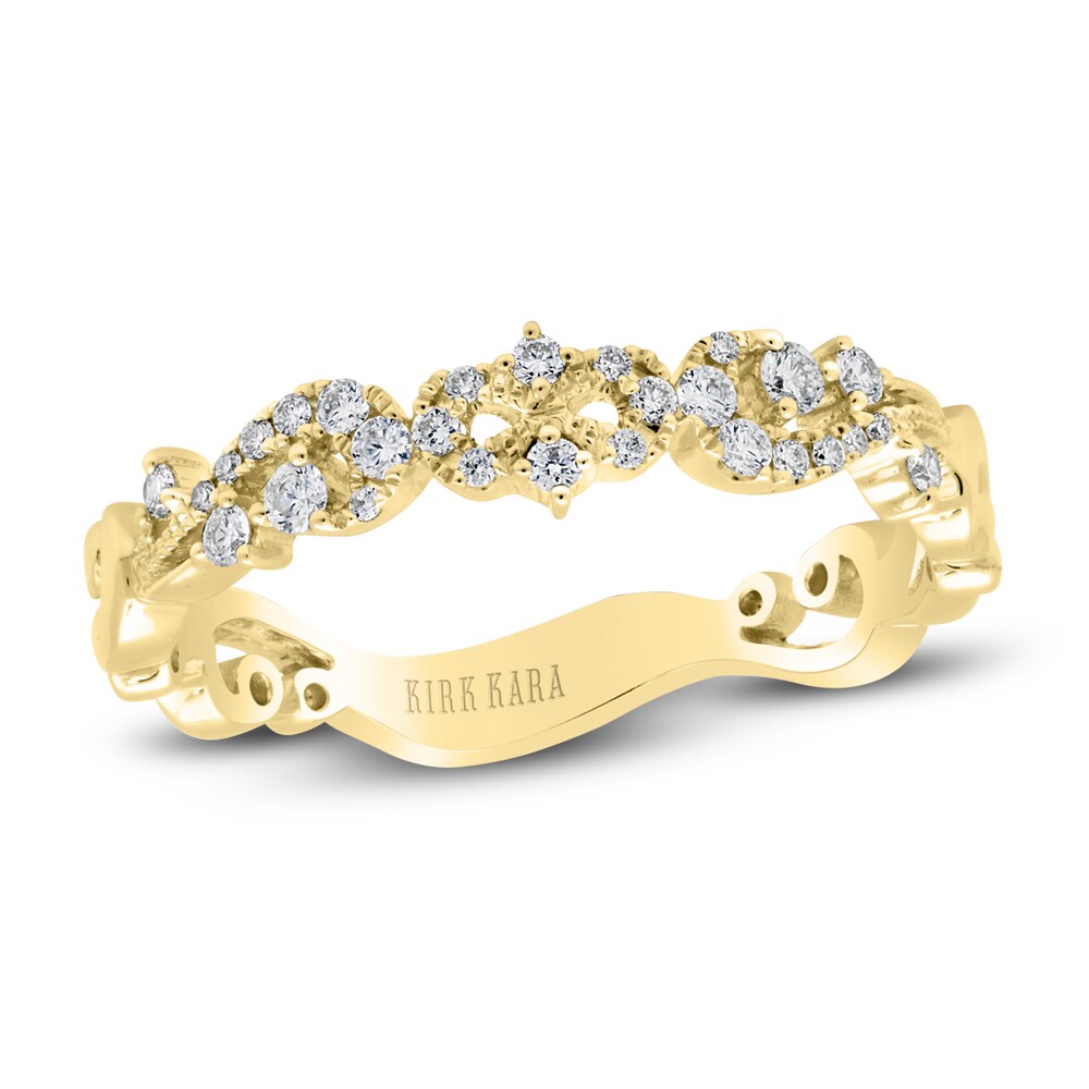 Kirk Kara Artisan Diamond Wedding Band 1/6 ct tw Round 18K Yellow Gold tSmDYVXS Kirk Kara Artisan Diamond Wedding Band 1/6 ct tw Round 18K Yellow Gold tSmDYVXS