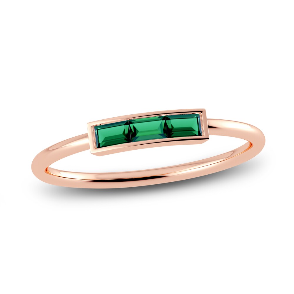 Juliette Maison Natural Emerald Baguette Bar Ring 10K Rose Gold tTa5eSXI Juliette Maison Natural Emerald Baguette Bar Ring 10K Rose Gold tTa5eSXI
