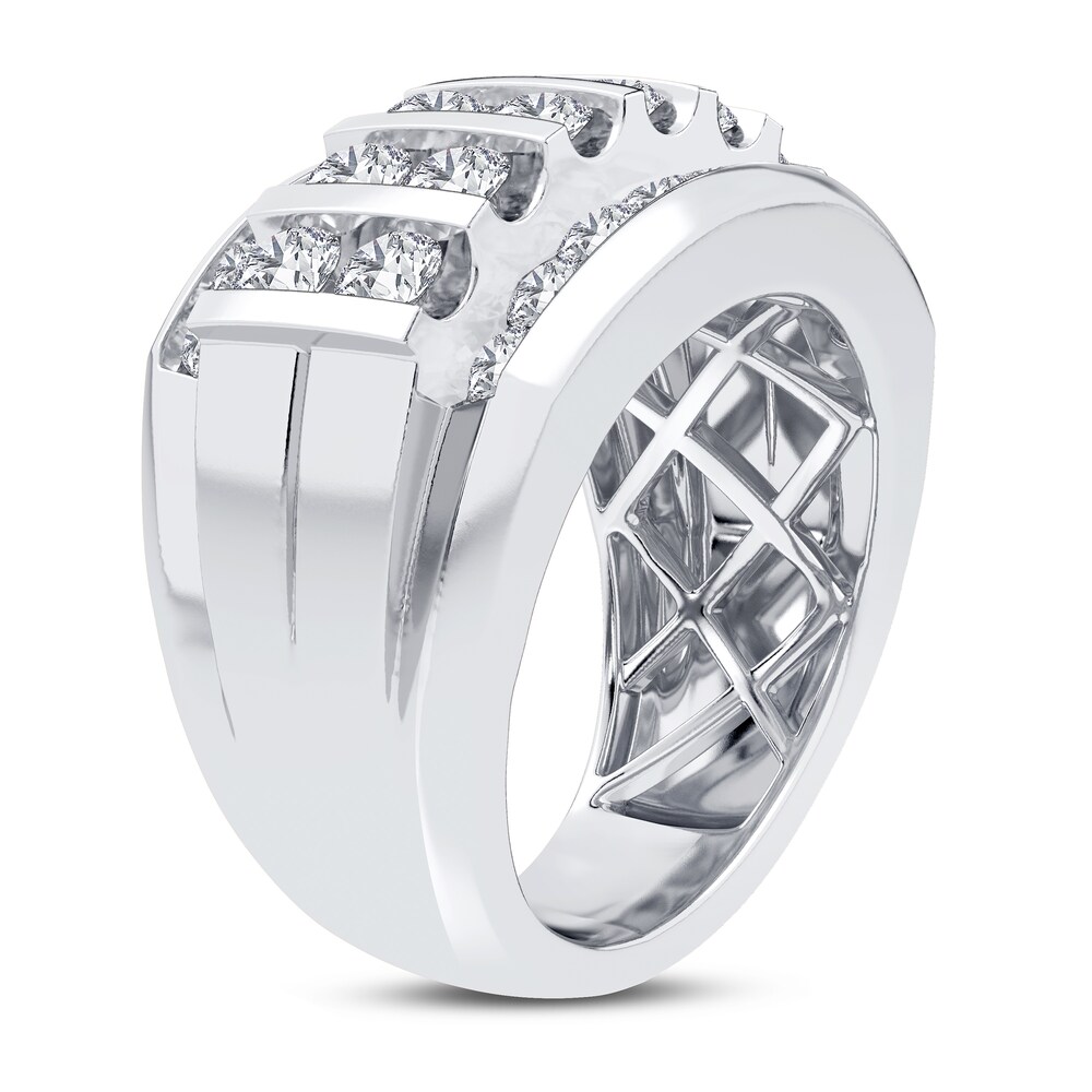 Men\'s Diamond Ring 3 ct tw Round 14K White Gold tlppEwK7 Men\'s Diamond Ring 3 ct tw Round 14K White Gold tlppEwK7