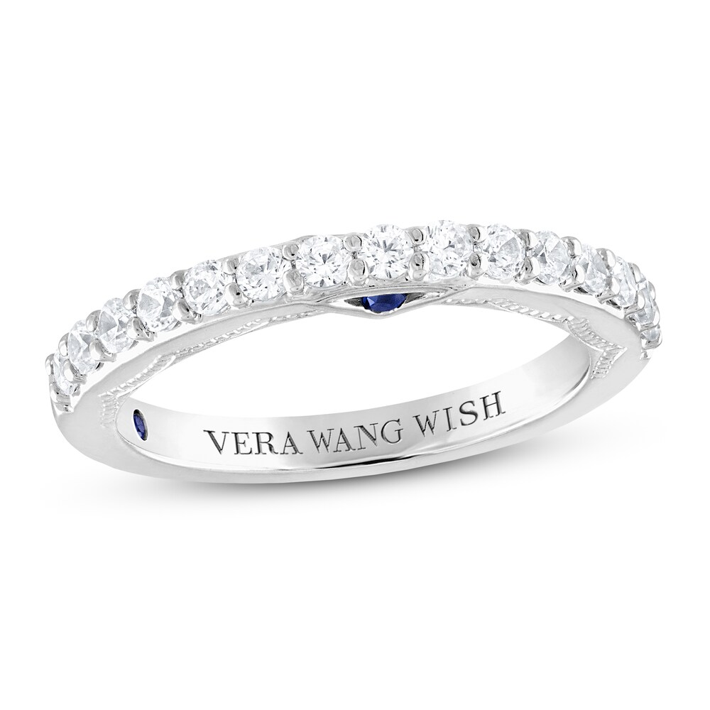 Vera Wang WISH Diamond Anniversary Ring 1/2 ct tw Round 14K White Gold tqkWGyf7 Vera Wang WISH Diamond Anniversary Ring 1/2 ct tw Round 14K White Gold tqkWGyf7