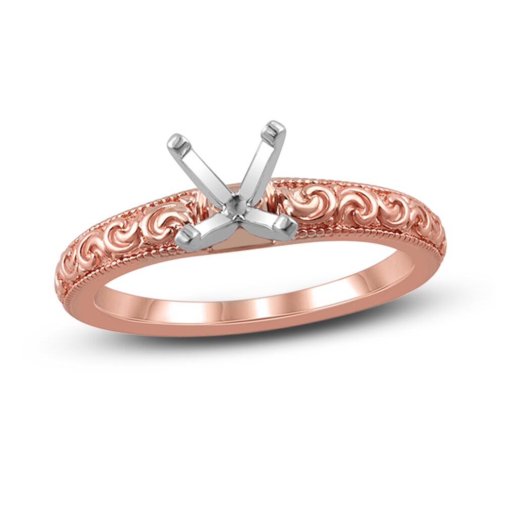 Diamond Ring Setting 14K Rose Gold tucIUnkd Diamond Ring Setting 14K Rose Gold tucIUnkd